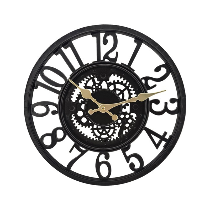 Resin Art Clock - 야외 벽시계 방수 레트로 레진 모던
