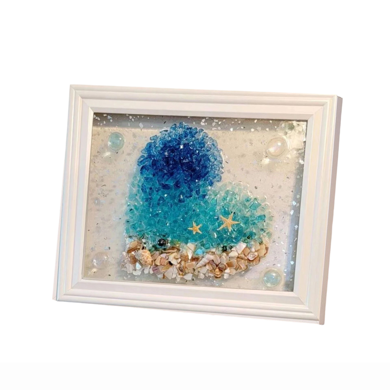 Resin Art Beach Theme - 바다 유리 아트 키트 바다 유리