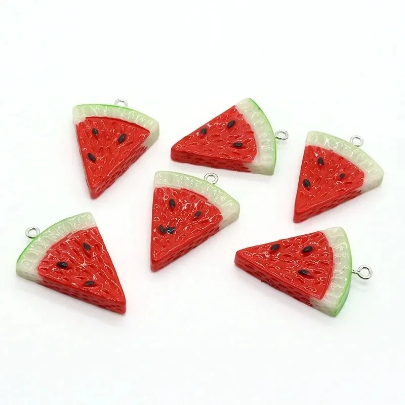 Resin Art Jewellery Kit - 10Pcs 양면 삼각형 수박 수지 참