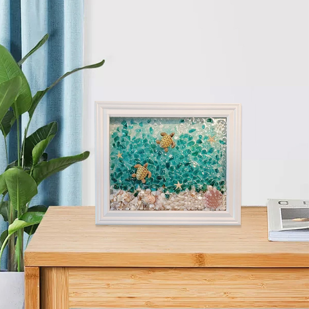 Resin Art Beach Theme - 바다 유리 공예 키트 바다 유리