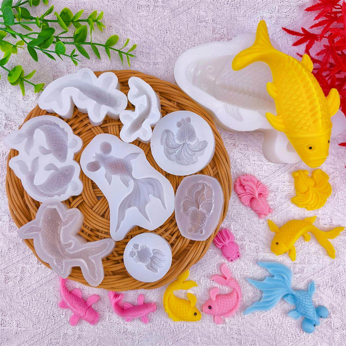 Silicone Mold Ocean - 2026년 잉어 모양 실리콘 레진 몰드