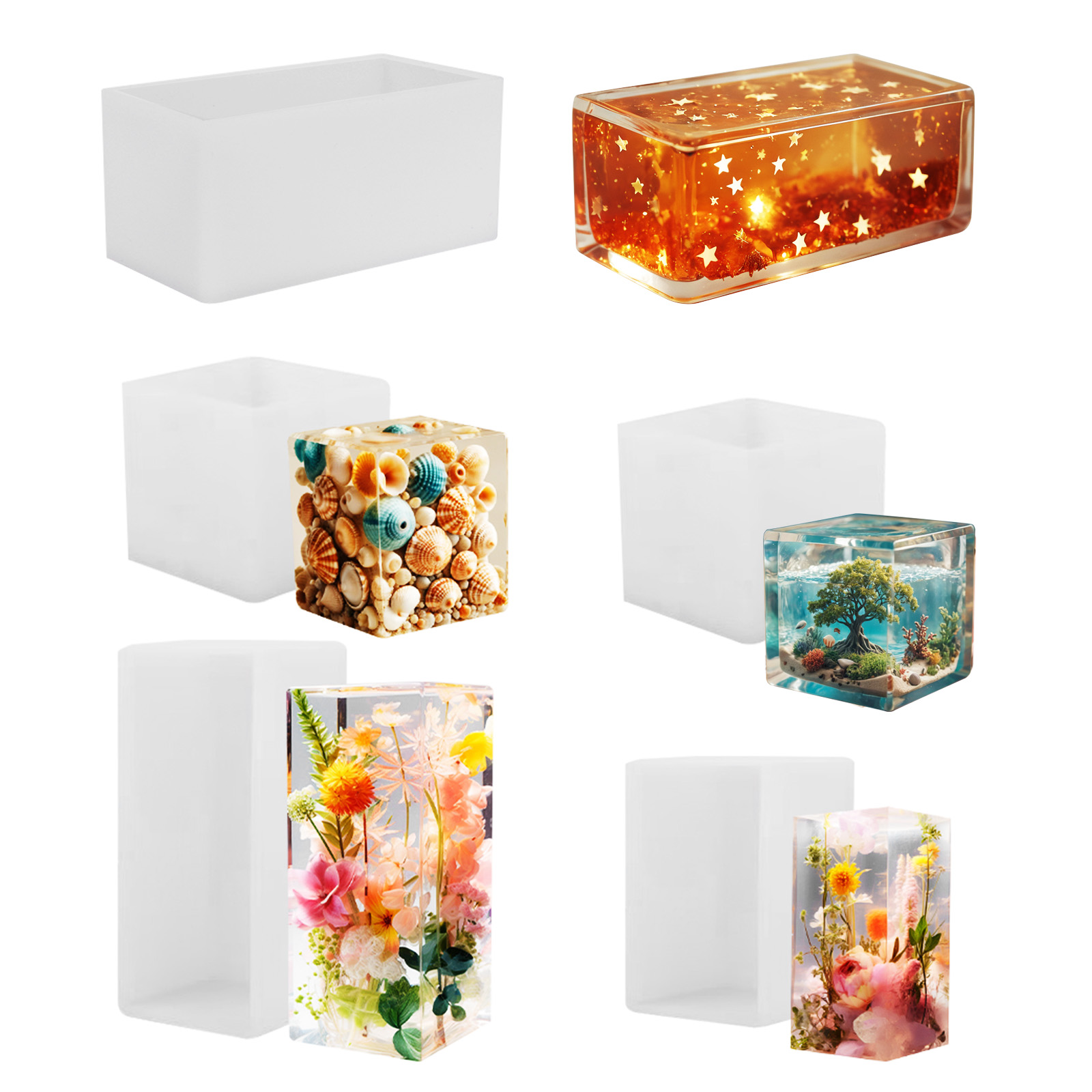 Resin Art Liquid - 에폭시 주조 금형 실리콘 금형 DIY