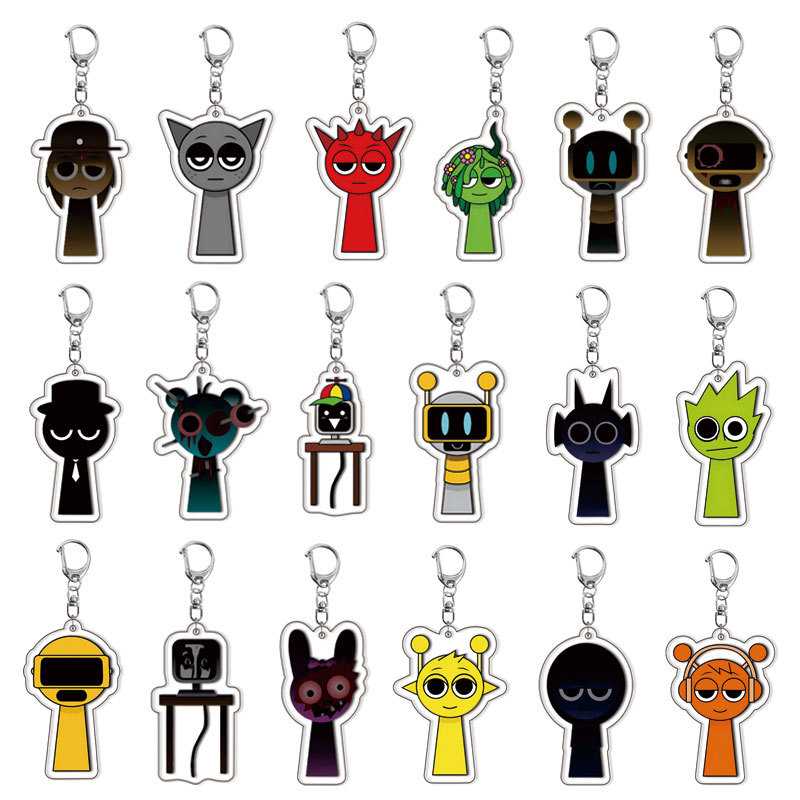 Resin Art Keychain - 인크레디박스 스프런키 비츠 리듬 크루 키링
