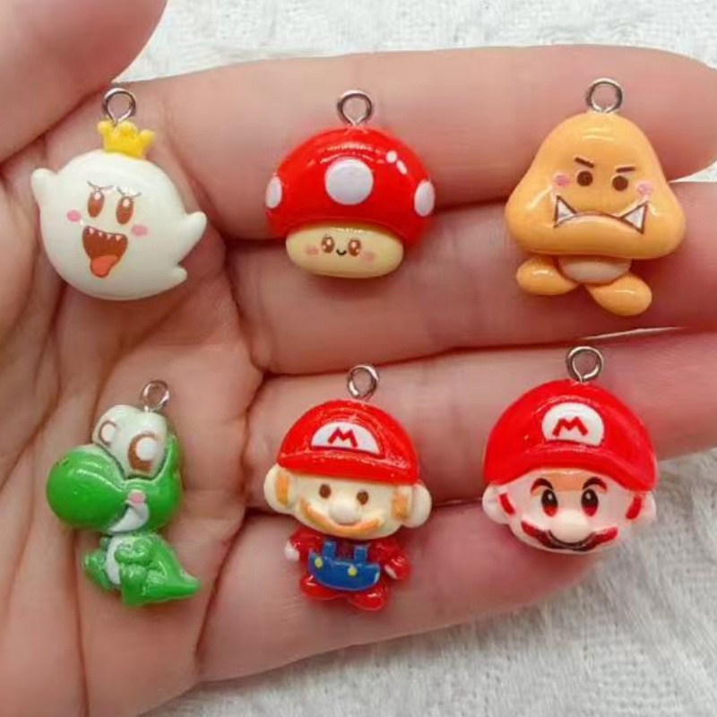Resin Art Jewellery Kit - 10개 레진 만화 펜던트, DIY 쥬얼리