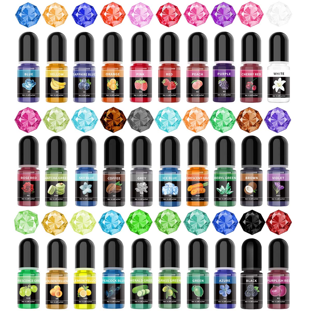 Resin Art And Jewelry - 5ml/병 에폭시 수지 안료 액체 착색제