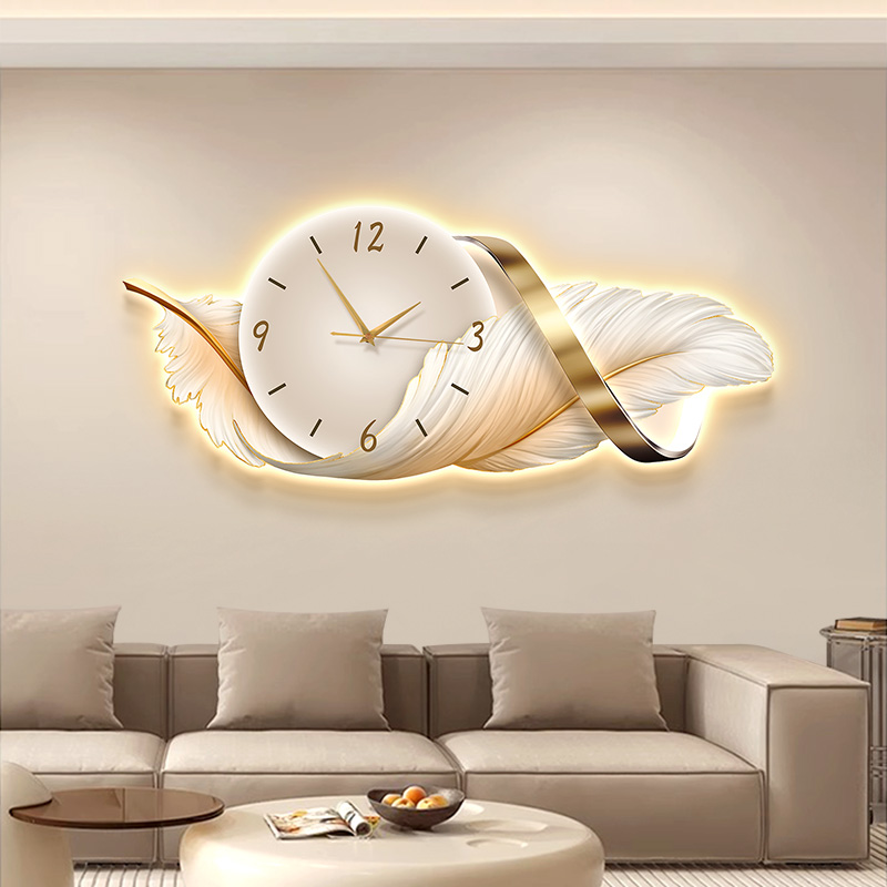 Resin Art Clock - 대형 메탈 벽시계, 귀여운 인테리어 디지털