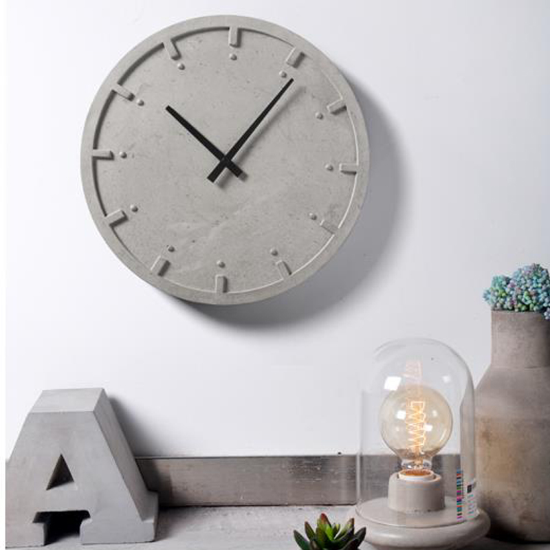 Resin Art Clock - 원형 콘크리트 벽시계 실리콘 금형, 거실