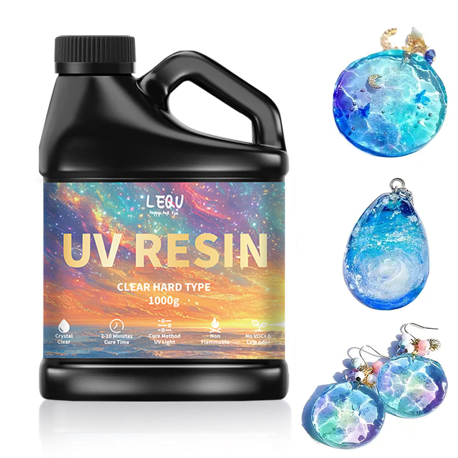 Resin Art Supplies - 100/200/500/1000g UV 에폭시 수지 접착제 높은