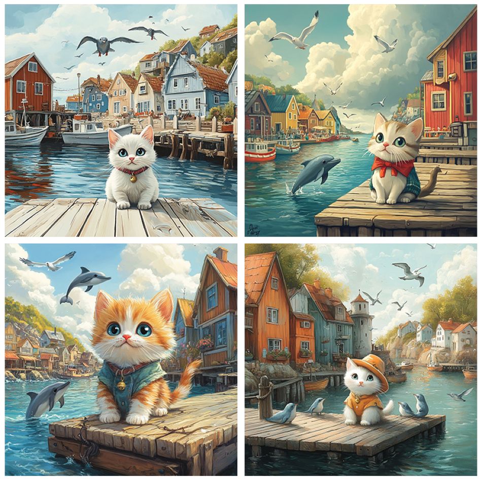 Resin Art Ideas - CHENISTORY 고양이 다이아몬드 페인팅 키트 홈