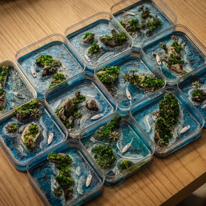손으로 만든 파로 제도 미니어처, 수집가의 책상에 어울 - Resin Art Ideas 리뷰 및 가격