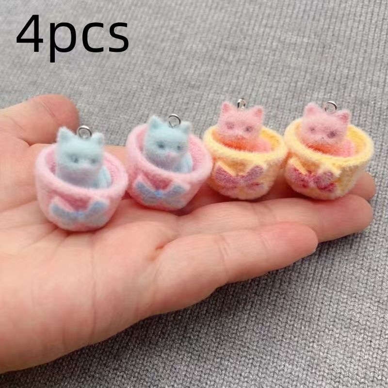4개입 3D 플러시 레진 고양이 펜던트, DIY 쥬얼리 - Resin Art Jewellery Kit 리뷰 및 가격