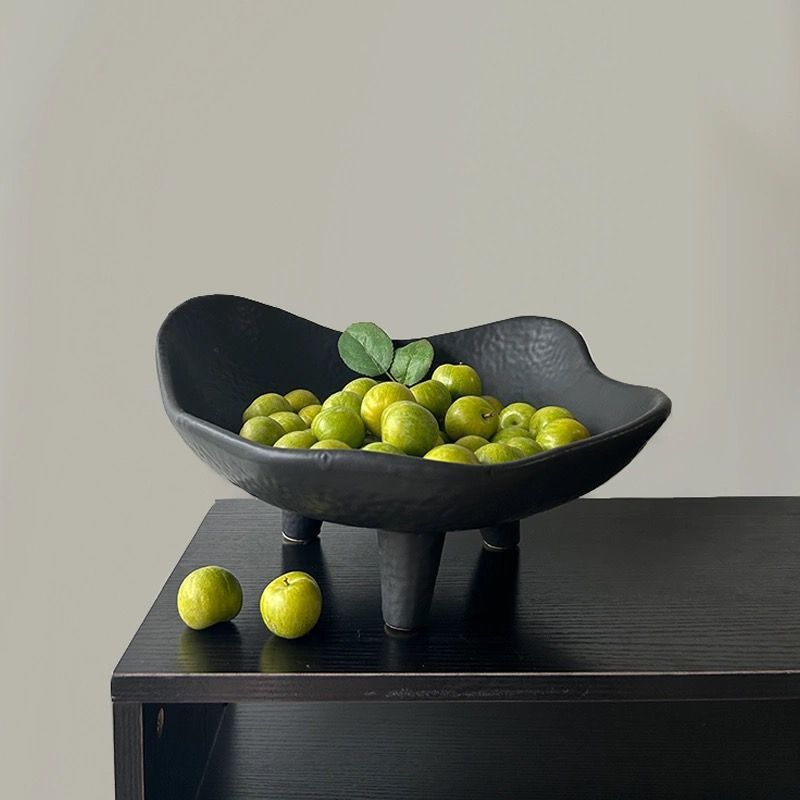 블랙 과일 접시 레진 수납 트레이 장식품 레트로 아트  - Resin Art Wooden Tray 리뷰 및 가격