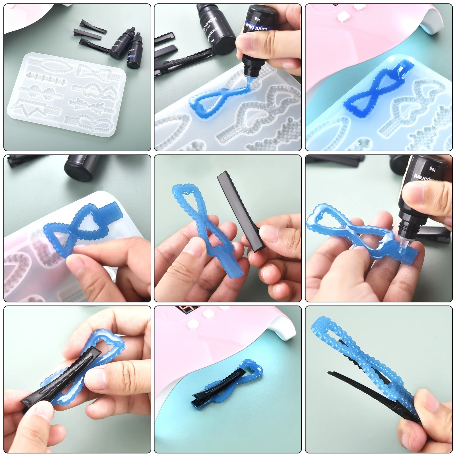 17가지 색상 UV 레진 접착제 10ml 에폭시 접착제 - Resin Art Supplies 리뷰 및 가격