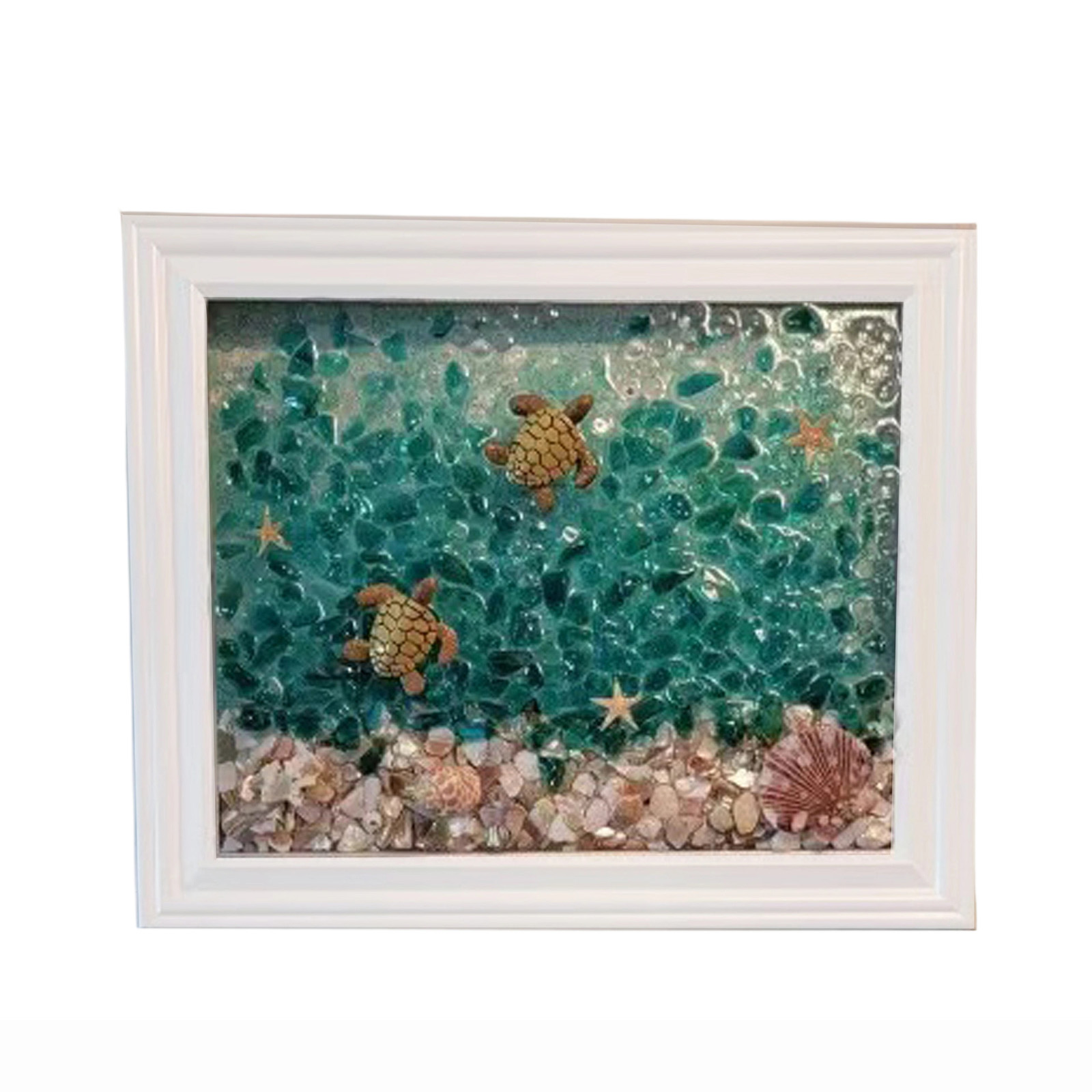 바다 유리 아트 키트 바다 유리 아트 프레임 DIY 바 - Resin Art Beach Theme 리뷰 및 가격