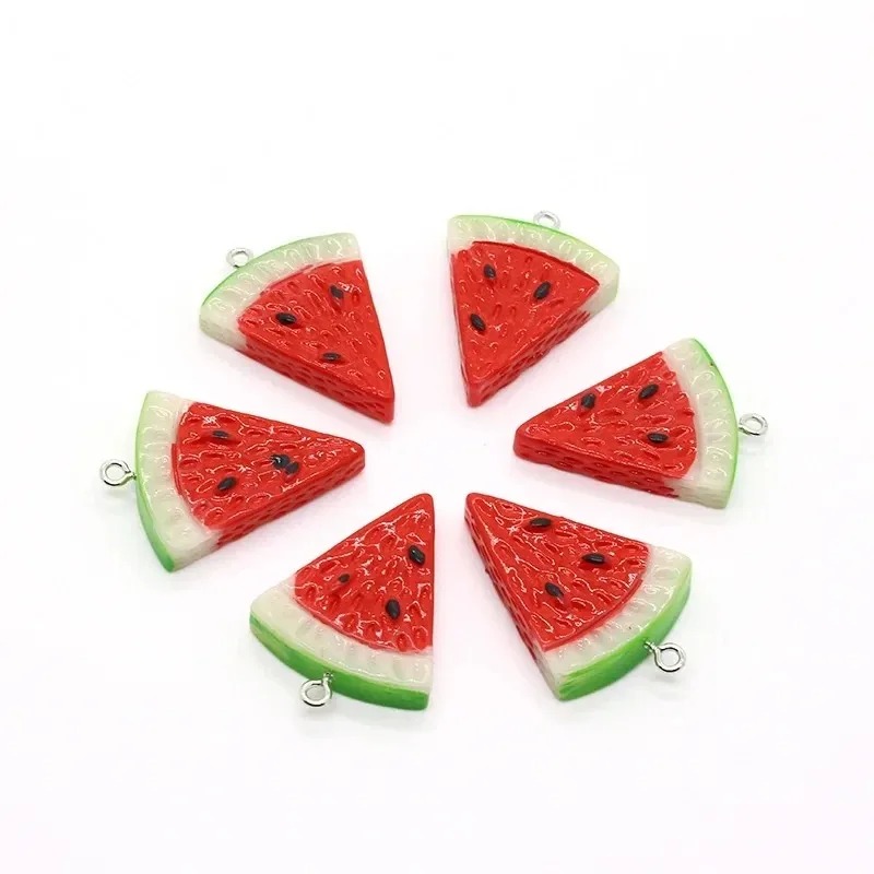 10Pcs 양면 삼각형 수박 수지 참 DIY 귀걸이 쥬 - Resin Art Jewellery Kit 리뷰 및 가격