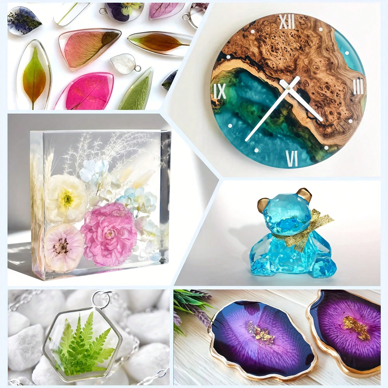 125ml/250ml 크리스탈 클리어 캐스팅 레진 키트 - Resin Art And Jewelry 리뷰 및 가격