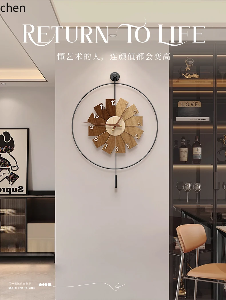 L15- 모던 미니멀리스트 시계 레스토랑 고급 예술 거 - Resin Art Clock 리뷰 및 가격