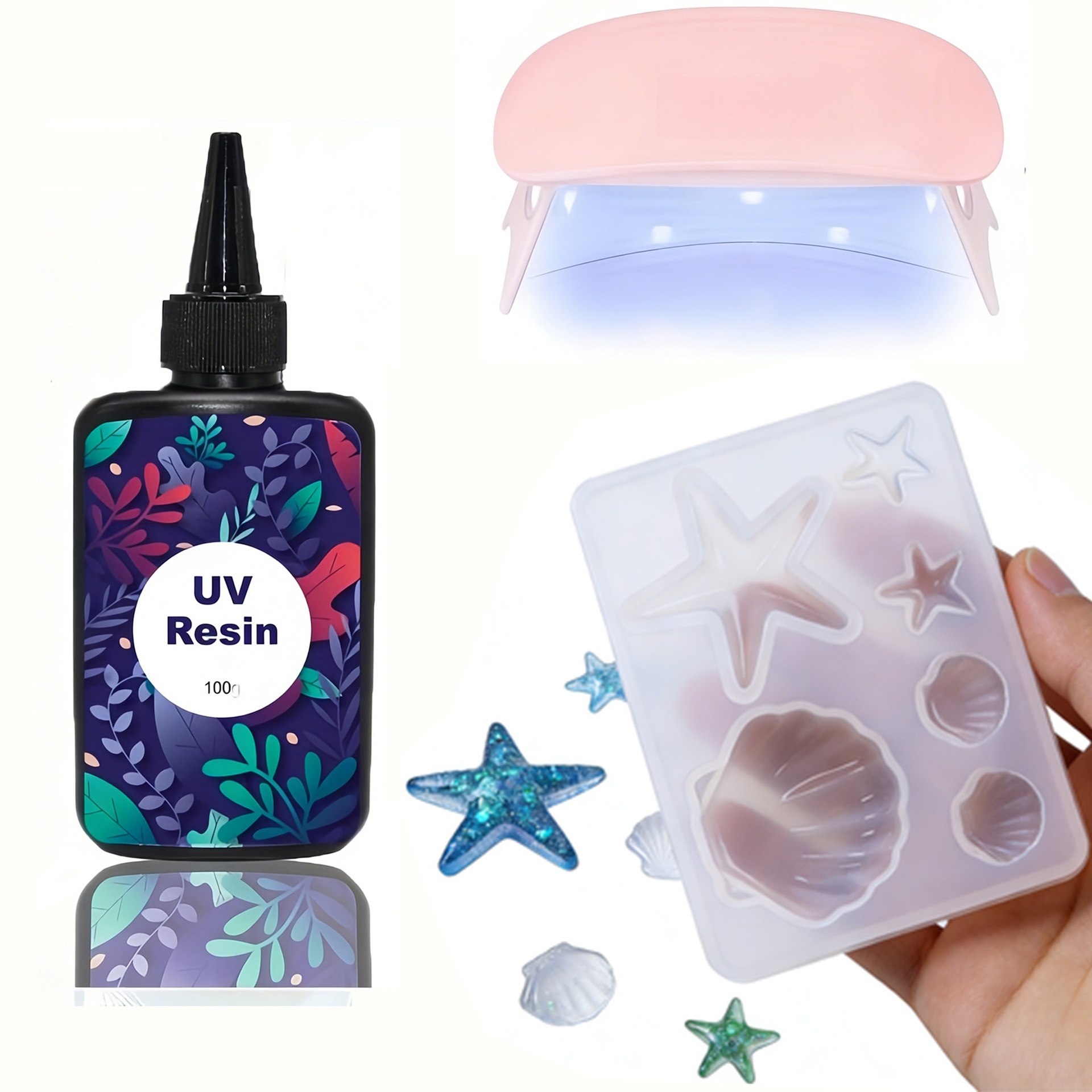 DIY 바다 테마 크리스탈 에폭시 레진 쉘 쥬얼리 펜던 - Resin Art Liquid 리뷰 및 가격