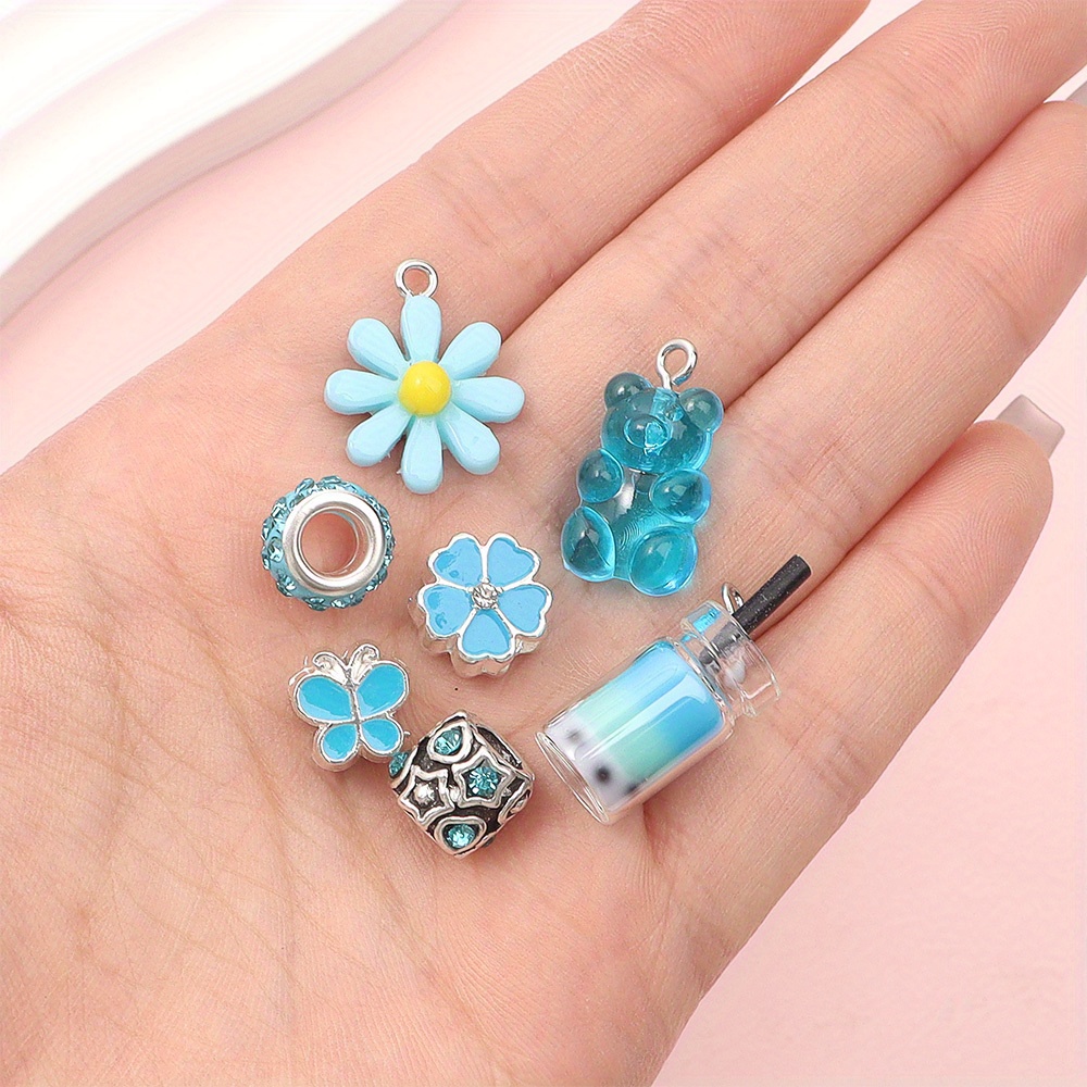 62pcs 혼합 색상 유럽 대형 구멍 구슬 쥬얼리 만들 - Resin Art Beach Theme 리뷰 및 가격