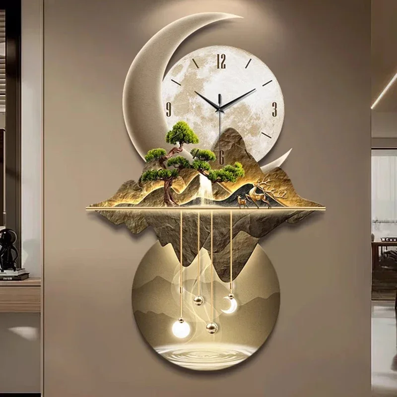 아트 벽화 시계 LED 모던 대형 고급 레스토랑 벽시계 - Resin Art Clock 리뷰 및 가격