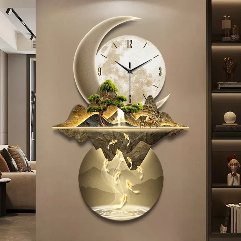 아트 벽화 시계 LED 모던 대형 고급 레스토랑 벽시계 - Resin Art Clock 리뷰 및 가격