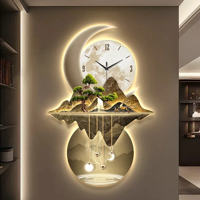 아트 벽화 시계 LED 모던 대형 고급 레스토랑 벽시계 - Resin Art Clock 리뷰 및 가격