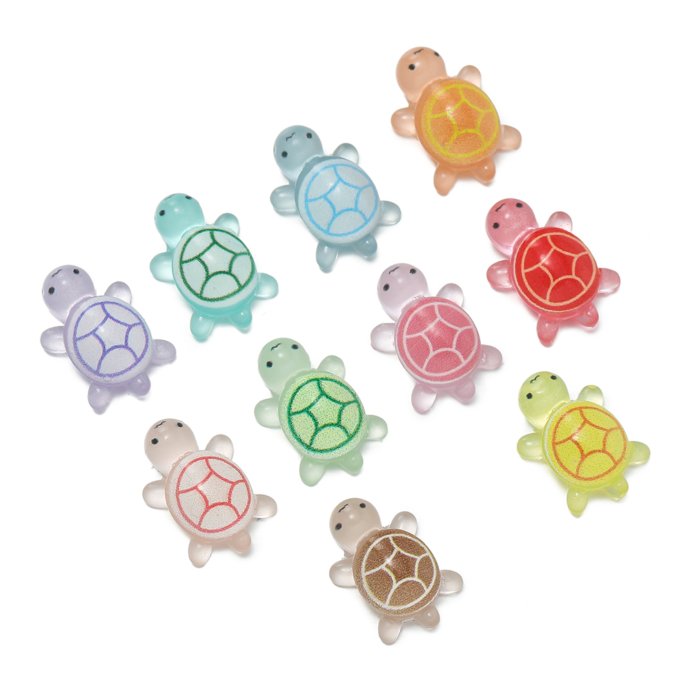 10개/세트 미니 레진 바다거북 야광 귀여운 작은 거북 - Resin Art Keychain 리뷰 및 가격