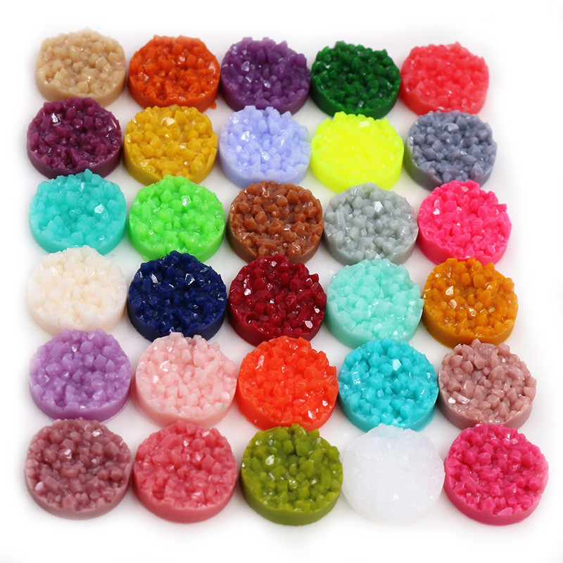 40pcs 수지 Druzy Cabochons 돔 8/1 - Resin Art Jewellery Kit 리뷰 및 가격