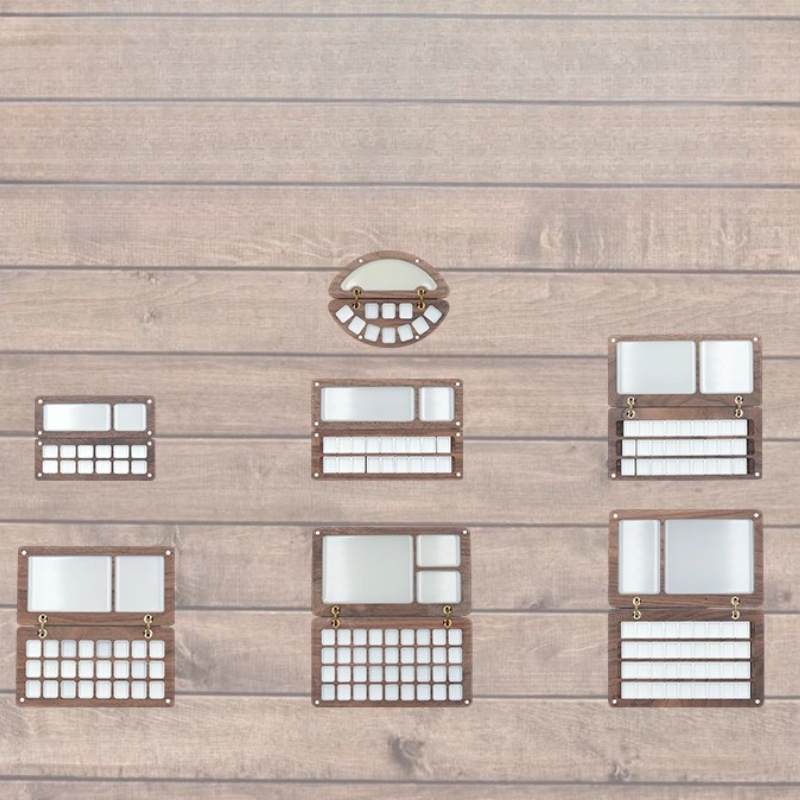 단단한 나무 수채화 안료 상자 야외 스케치를 위한 미술 - Resin Art Wooden Tray 리뷰 및 가격
