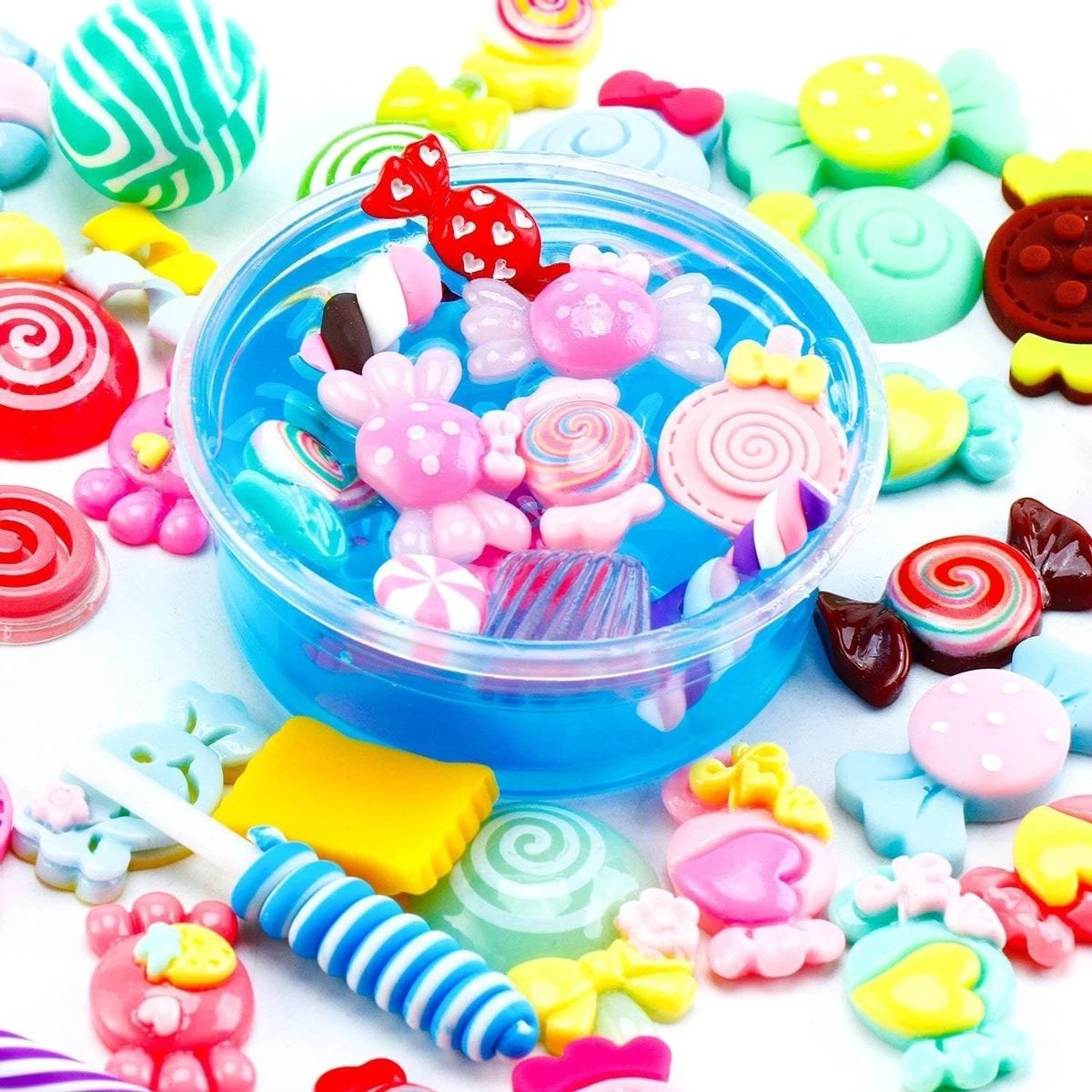 30pcs 무작위 캔디 점액 매력 귀여운 세트 혼합 수 - Resin Art Supplies 리뷰 및 가격