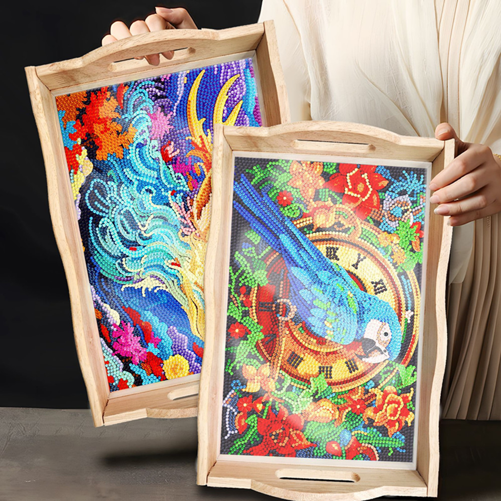 5D DIY 다이아몬드 페인팅 나무 식판 장식용 다이아 - Resin Art Wooden Tray 리뷰 및 가격