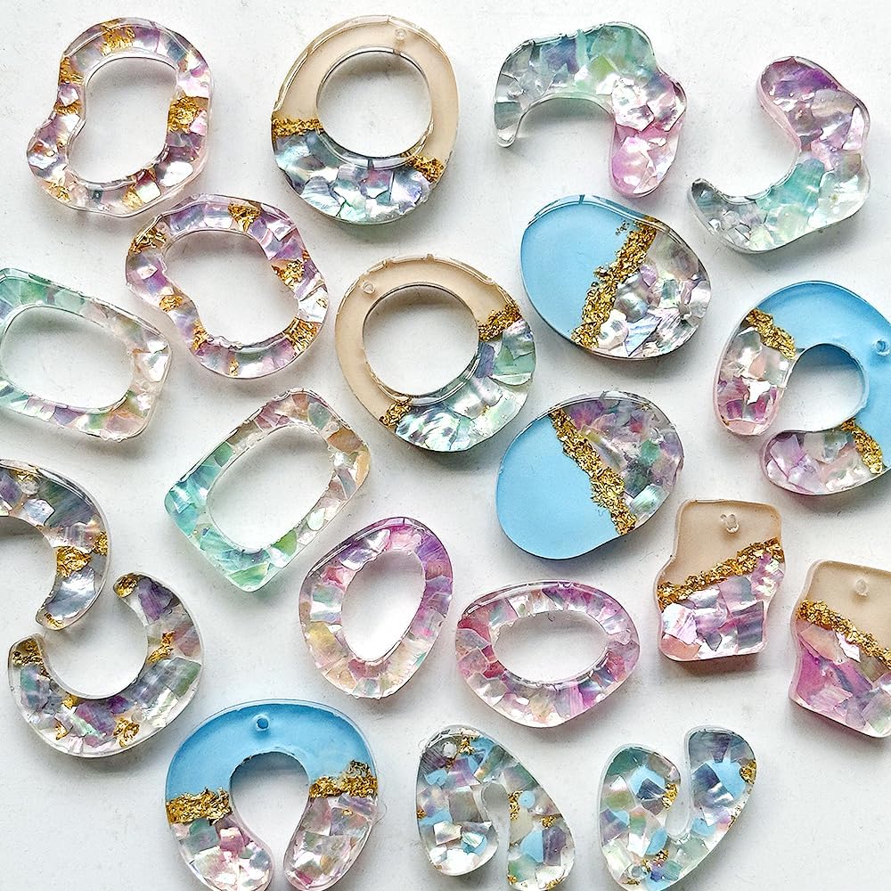 여름 휴가용 추상적인 드롭 귀걸이 실리콘 몰드, 전복  - Resin Art Beach Theme 리뷰 및 가격