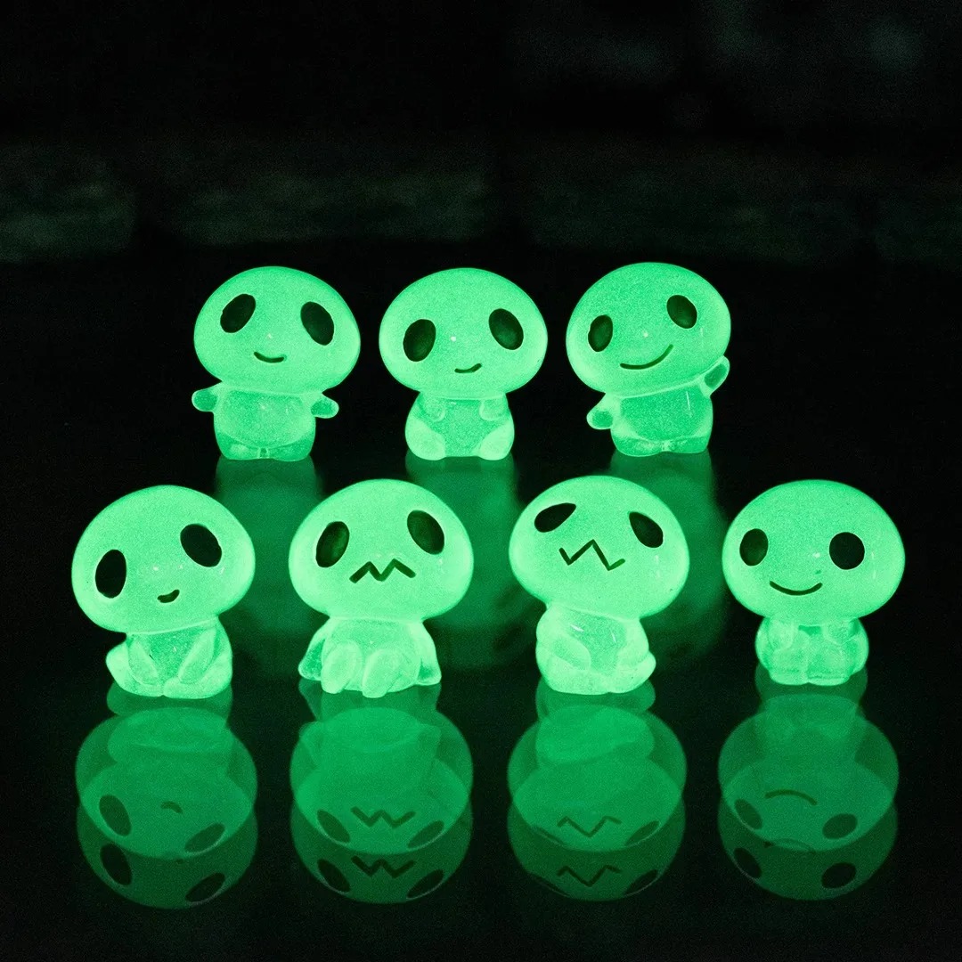 7개 야광 외계인 레진 참, 야광 만화 외계인 펜던트  - Resin Art Keychain 리뷰 및 가격