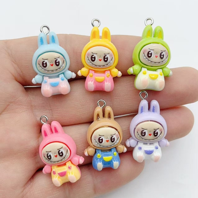 10Pcs Kawaii 토끼 딸기 하우스 수지 참 귀여 - Resin Art Keychain 리뷰 및 가격