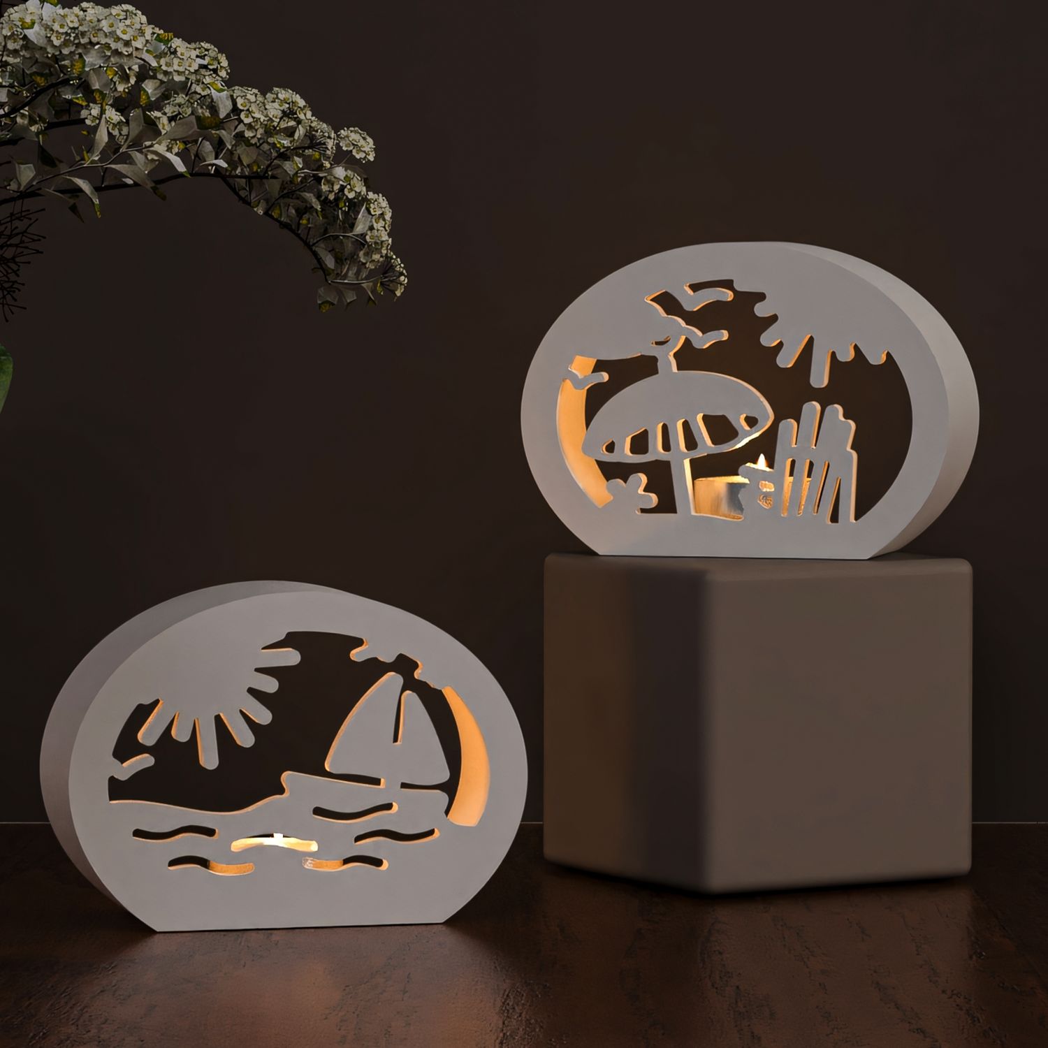 DIY 타원형 오션 속이 빈 캔들 홀더 실리콘 몰드 레 - Silicone Mold Ocean 리뷰 및 가격