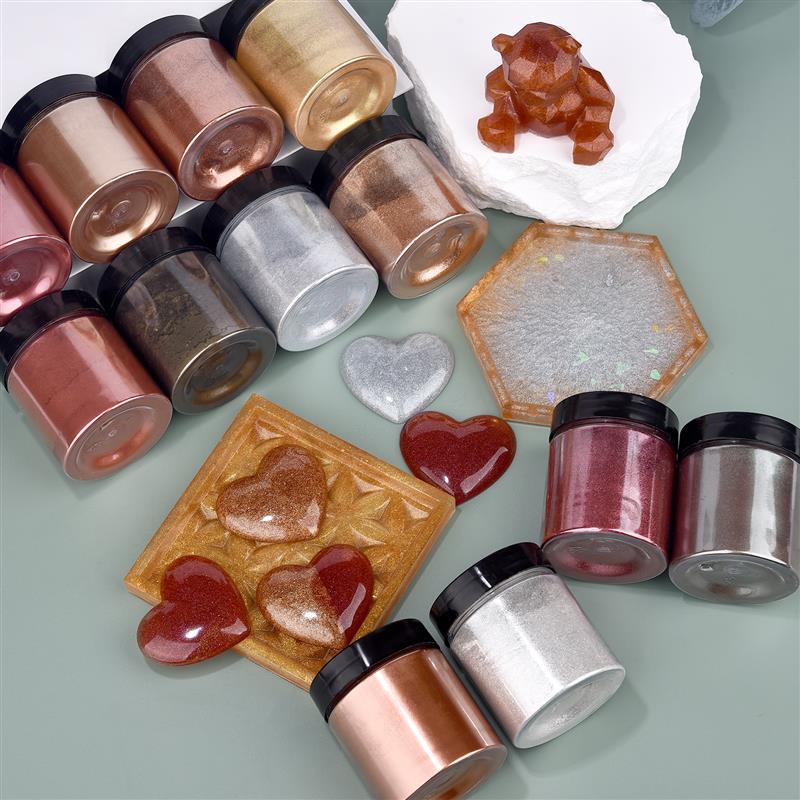 50g 쉬머 메탈릭 골드 실버 컬러 안료 진주 빛 착색 - Resin Art Liquid 리뷰 및 가격