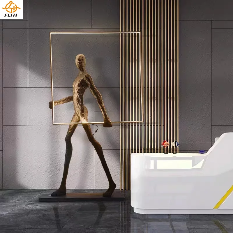 휴머노이드 예술 조각 플로어 램프 모던 크리에이티브 플 - Resin Art Floor Design 리뷰 및 가격