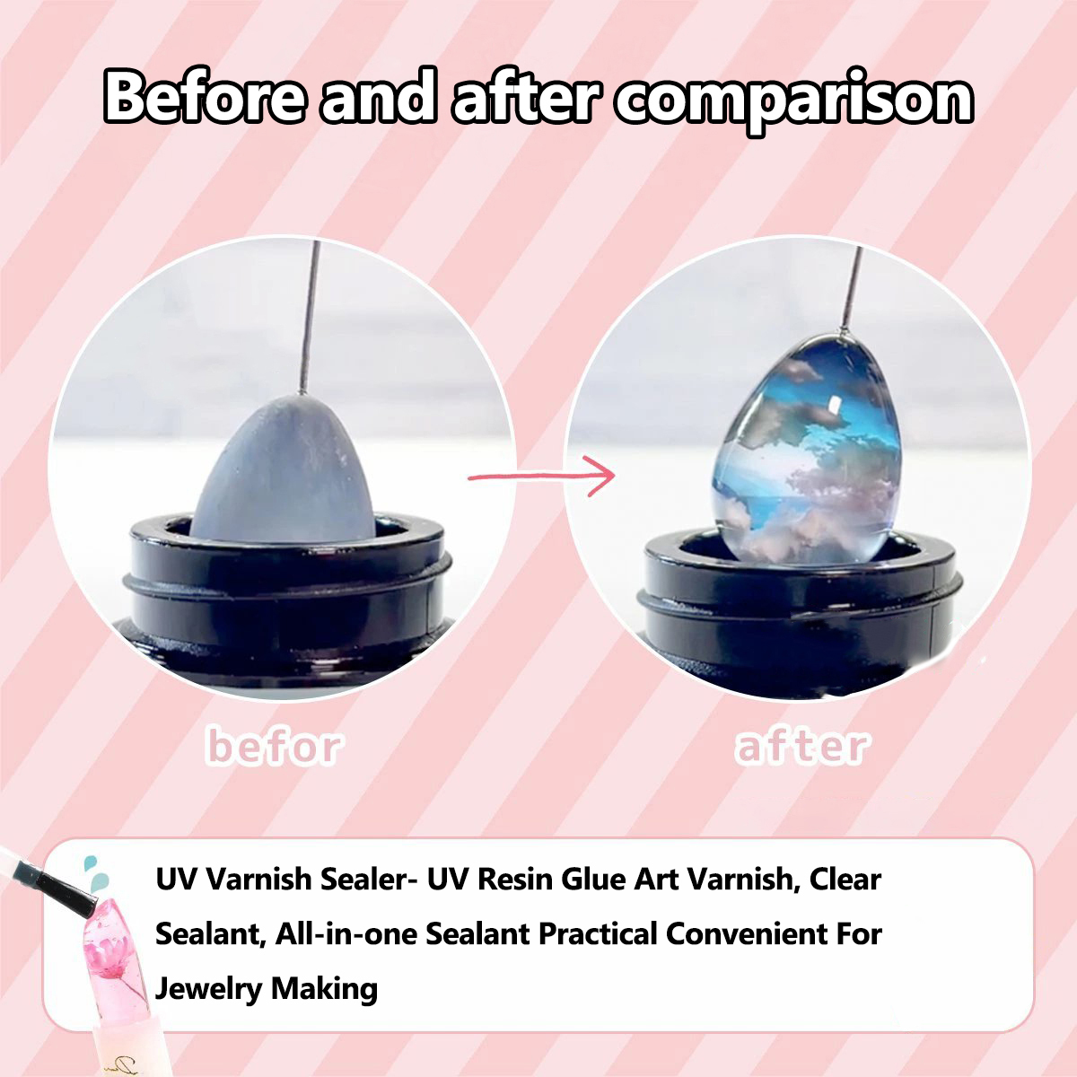 고광택 아크릴 아트 바니시 100g, UV 수지용 투명 - Resin Art And Jewelry 리뷰 및 가격