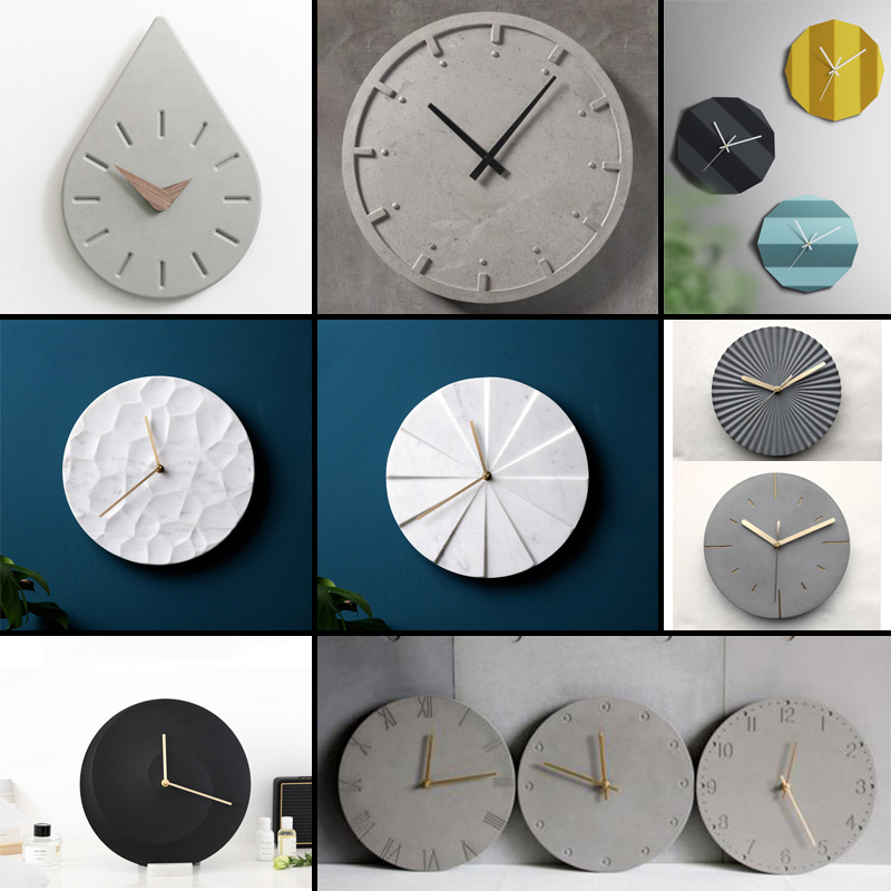 원형 콘크리트 벽시계 실리콘 금형, 거실 침실 육각 시 - Resin Art Clock 리뷰 및 가격
