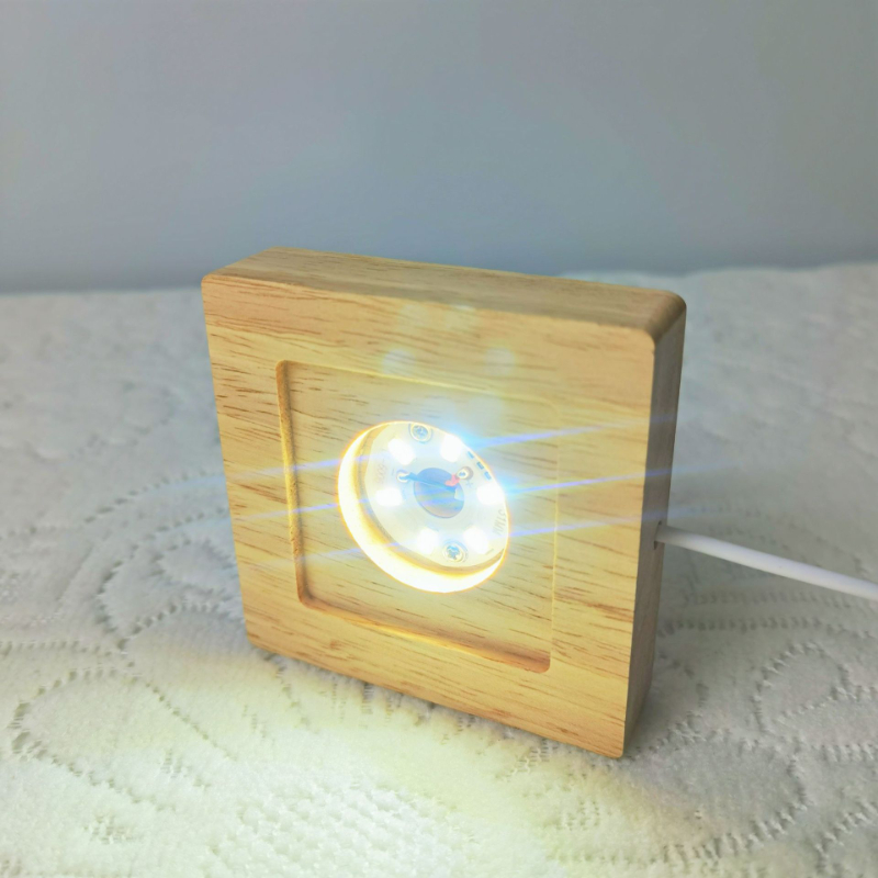 사각형 LED 조명 디스플레이 베이스 나무 조명 베이스 - Resin Art Wooden Tray 리뷰 및 가격