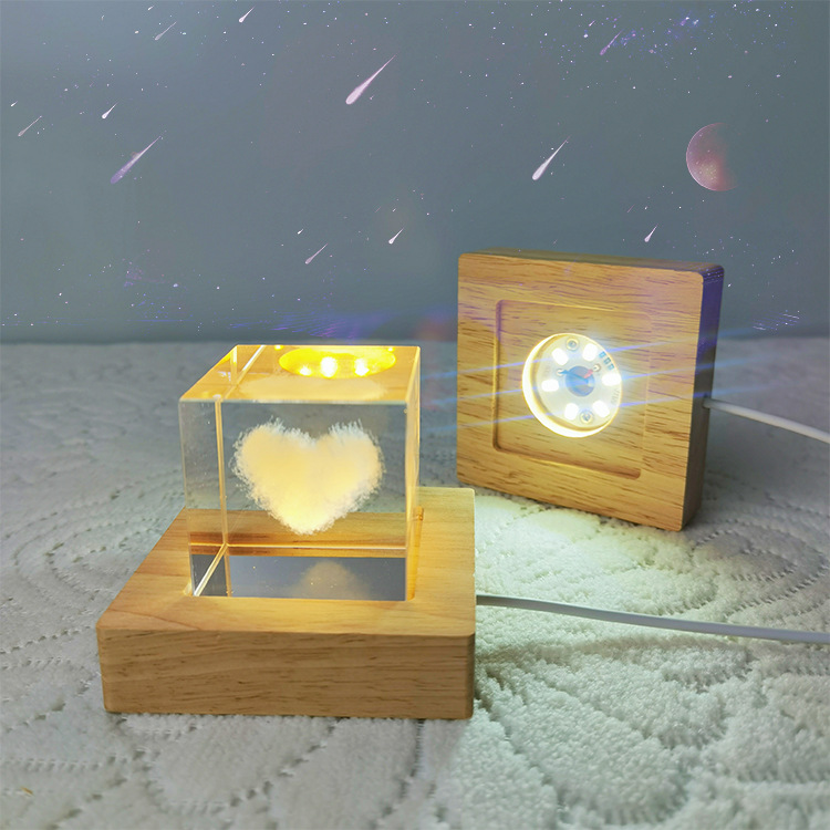 사각형 LED 조명 디스플레이 베이스 나무 조명 베이스 - Resin Art Wooden Tray 리뷰 및 가격