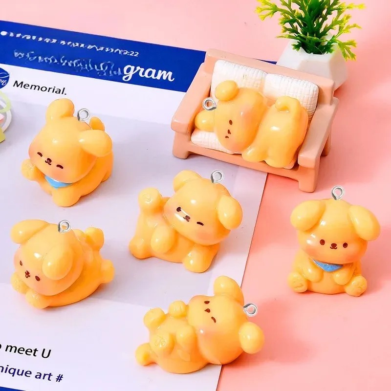 10Pcs 귀여운 만화 개 아크릴 수지 매력 미니 펜던 - Resin Art Jewellery Kit 리뷰 및 가격