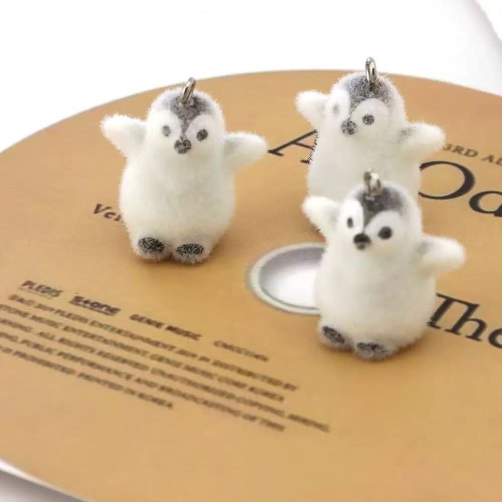 5개입 플로킹 작은 펭귄 레진 참 동물 펜던트 DIY  - Resin Art Keychain 리뷰 및 가격